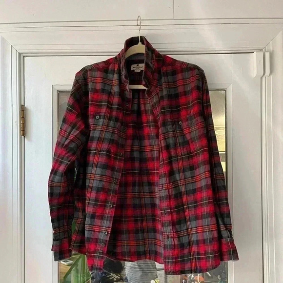 Woolrich button down flannel size L - Picture 1 of 5